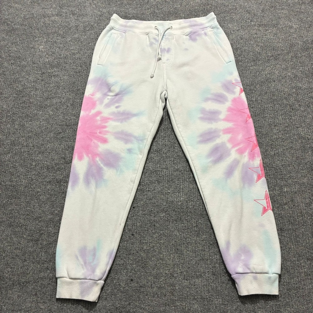 Jeffree Star Fashion Womens Sweatpants Size M Tie-Dye Fleece Jogger Pull On